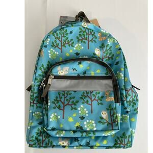 L.L. Bean Original Junior Backpack in Blue Wild Creatures Print NWT Jr Size